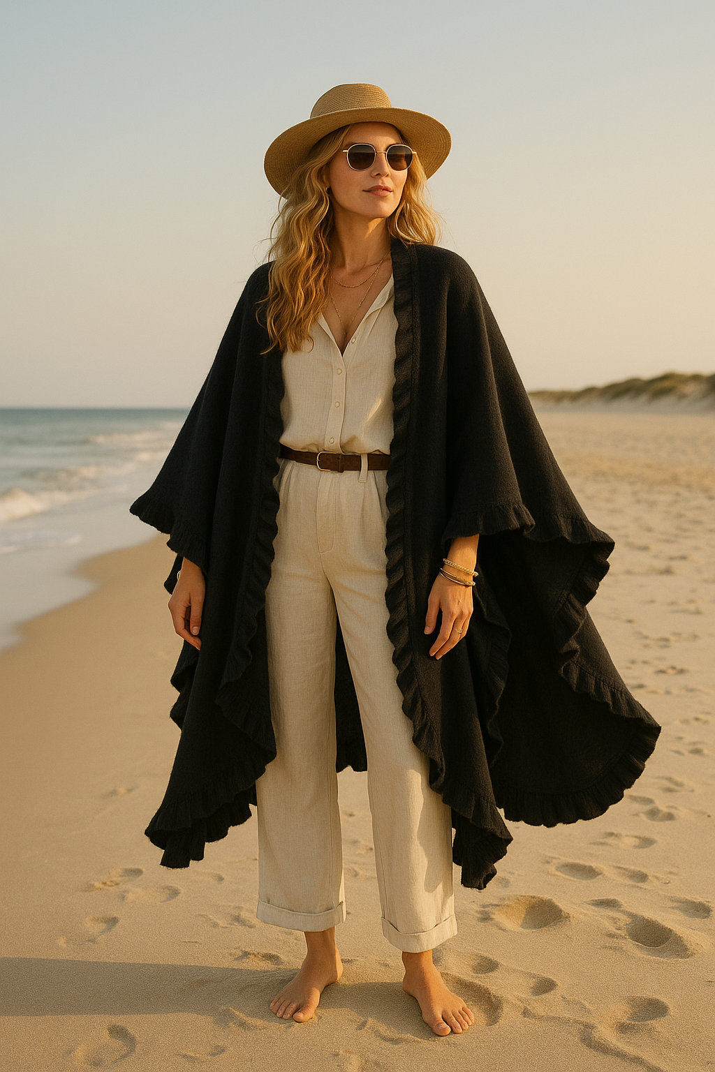 Cape 'Muse' (black)