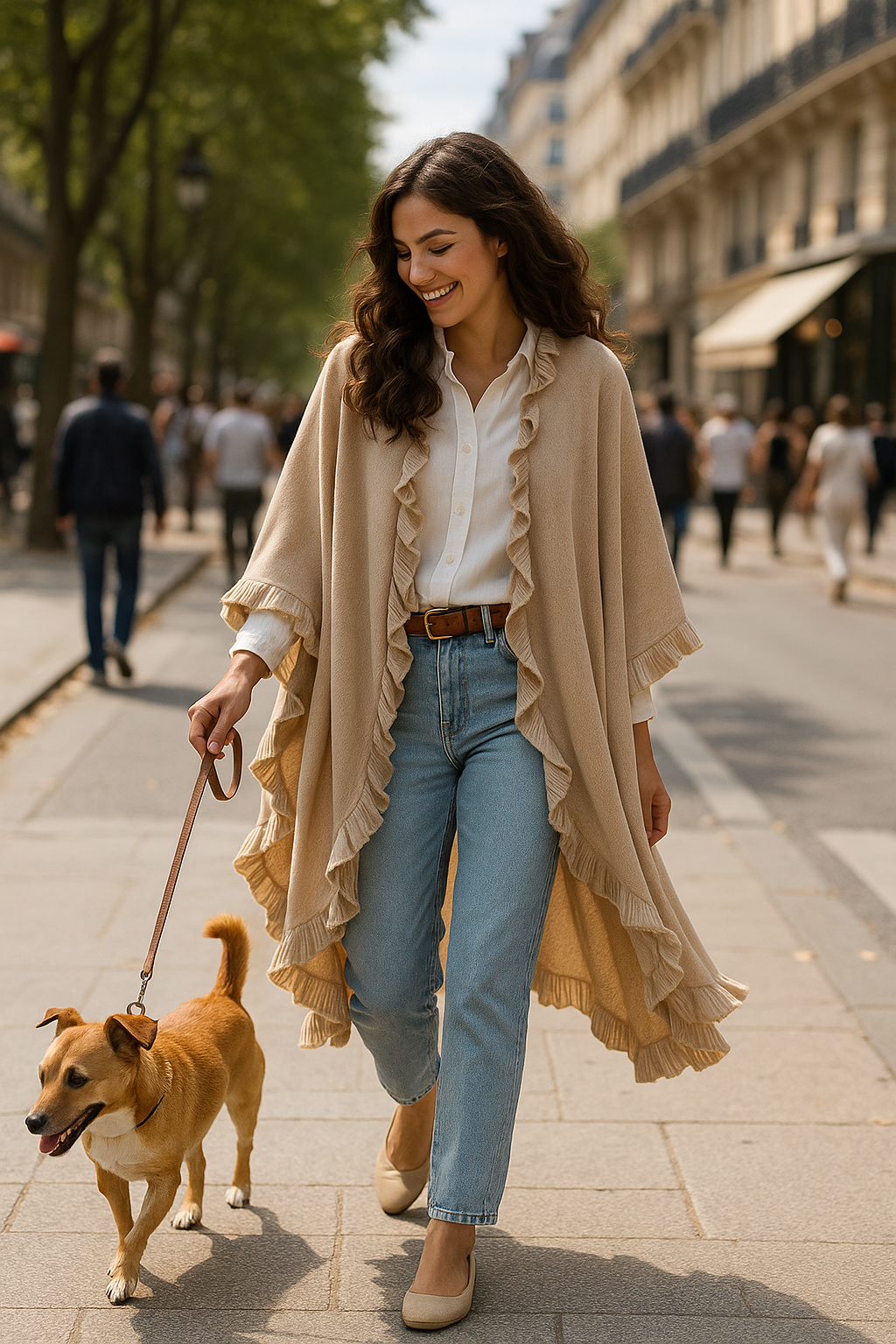 Cape 'Muse' (beige)